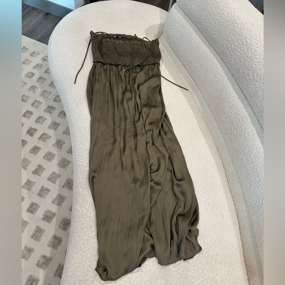 Zara satin maxi dress